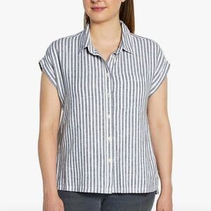 Orvis Tops for Women - Linen Blend Womens Short Sleeve Shirts